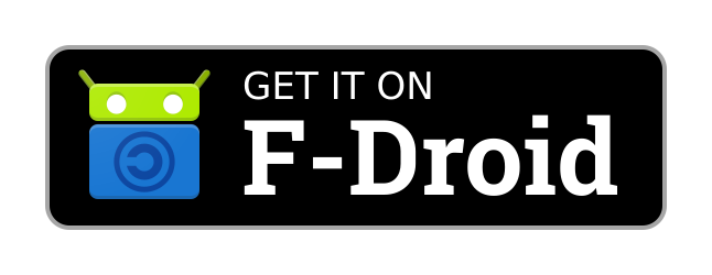 Get it on F-Droid, from the developer's own repository